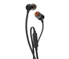JBL Tune 110 in-Ear Headphones with Mic (Black)