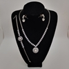 Picture of Ladies Silver Half Set Drop Shape with stone