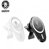 Green Wireless Magnetic Car Charger/Mount 15W(Air Vent + Stick-on-Holder)