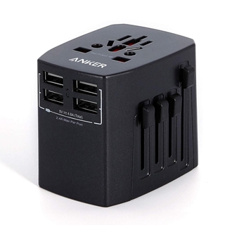 Anker Universal Travel Adapter with 4 USB Ports - A2730H11