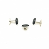 Enrico Marinelli Black Cufflinks with suit pin