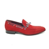 Enrico Marinelli Mens Formal Smart Casual Party Slip On Fine Suede Knot Red Shoes