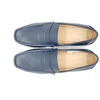Enrico Marinelli Mens Leather Casual Loafer Navy Blue Shoes