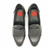 Enrico Marinelli Mens Formal Leather Slip On Knot Black Shoes Size 40