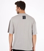 The Simpsons Oversize Round Neck T-shirt in Gray Color
