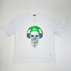 Regular T-shirt Skull design round neck in Black and white color