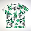 Men Regular Short Sleeves T-shirt with leaf Design