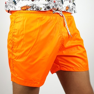 Men Bright Orange Swimming Short