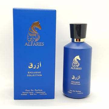 Azrag Perfume from Al-fares Exclusive Collection 100ml  80% vol. Blue color