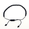3mm Black Onyx Natural Stone Bracelets for Women and Men Round Beads