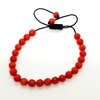 5mm Natural Coral Bracelets for Women and Men Round Beads