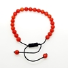 5mm Natural Coral Bracelets for Women and Men Round Beads