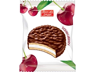 Compound Coated Biscuit with Cherry Marmalade 25 g (Pack of 24)