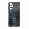 Samsung Note 20 Ultra Magnetic Case Black Carbon Fiber Design With Stand Wrist Strap