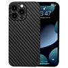 K-DOO Air Carbon Fiber Paper Back Skin Case for iPhone 12 Pro/ 12 Pro Max/ 13 Pro/ 13 Pro Max- Black and Navy