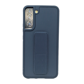 Samsung Galaxy S21 FE, With Magnetic Folding Kickstand Pu Leather Cover Navy Color