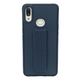 Samsung Galaxy A10S Magnetic Strap Holder Stand Phone Case Navy Blue Color