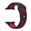 Breathable Silicone Sport Apple Watch Band 42mm 44mm 45mm Black, Navy, Red and White Color