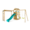 PLUM® WOODEN LOOKOUT TOWER WITH MONKEY BARS AND SWINGS